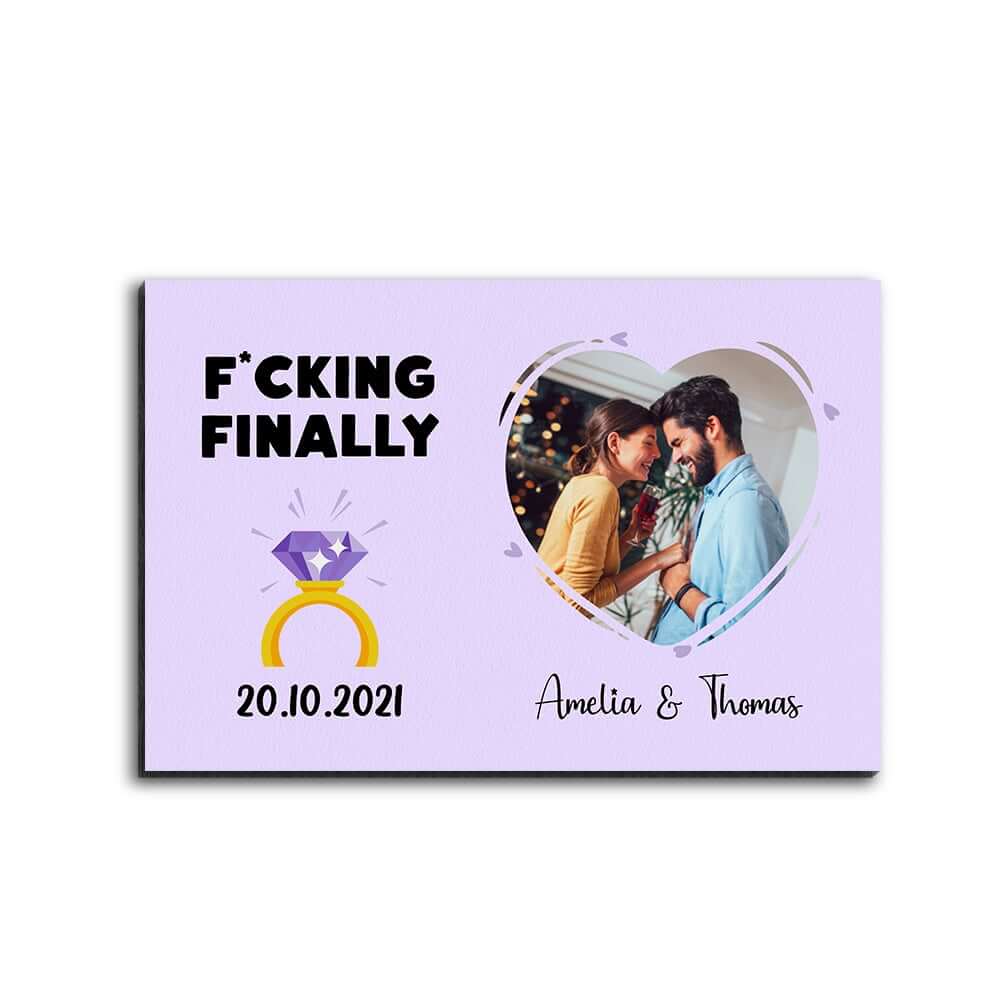 Finally Love Personalized Photo Desktop Plaque