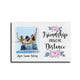 Friendship Knows No Distance Personalized Photo Desktop Plaque