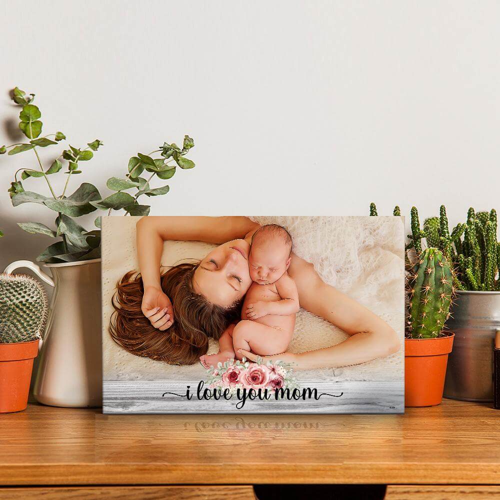 I Love You Mom Desktop Plaque