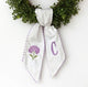 Personalized Hydrangea Wreath Sash 54x5, Embroidered Purple Hydrangea Wreath Sash Bow, Monogram Door Decor, Spring Front Door Bow, Embroidered Holiday Sash