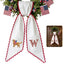 Patriotic Wreath Sash for Front Door, Golden Retriever with US Flag Door Wreath Decor, 54x5 in Personalized Initial Wreath Ribbon, Monogram Embroidered Sash for Holiday, 4th of July Wreath Sashes, Housewarming Gifts
