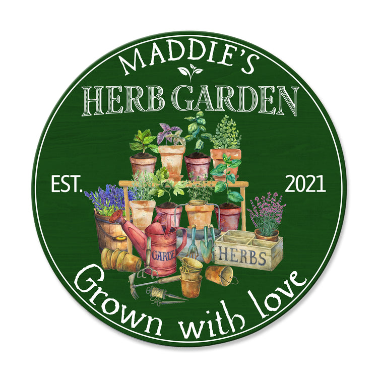 herb garden sign