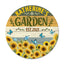 MeMate Personalized Garden Signs for Outdoor Decorative - Custom Name, Year Printed Wood Sign with Sunflower for Flower Garden Decor and Accessories - Wooden Outdoor Plaque for Garden