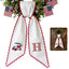 Patriotic Wreath Sash for Front Door, Golf with US Flag Door Wreath Decor, 54x5 in Personalized Initial Wreath Ribbon, Monogram Embroidered Sash for Holiday, 4th of July Wreath Sashes, Housewarming Gifts