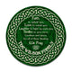 MeMate Personalized Wooden Name Signs for Irish Family - Blessing Custom Family Name Round Printed Wood Sign Wall Hanging for Living Room, Table, Porch on St Patrick's Day