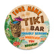 MeMate Custom Tiki Bar Sign – Personalized Wooden Name Sign for Backyard, Patio, Tiki Lounge Decors, Beach Bar, Party Decorations – Rustic Round Printed Wood Signs Wall Hanging Decorative