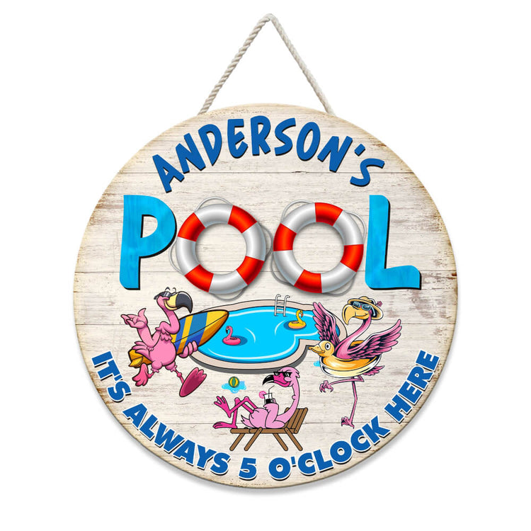 pool sign