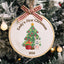 MeMate EMBROIDERED Christmas Baby Ornaments, DIY First Christmas Ornament, Personalized Christmas Ornament, Hand Made Ornament with BOW, Personalized Baby Ornament 2024, Christmas Tree Décor, New Baby Gift