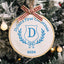 MeMate EMBROIDERED Christmas Baby Ornaments, DIY First Christmas Ornament, Personalized Christmas Ornament, Hand Made Ornament with BOW, Personalized Baby Ornament 2024, Christmas Tree Décor, New Baby Gift