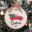 MeMate EMBROIDERED Christmas Baby Ornaments, DIY First Christmas Ornament, Personalized Christmas Ornament, Hand Made Ornament with BOW, Personalized Baby Ornament 2024, Christmas Tree Décor, New Baby Gift