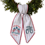 Personalized Embroidered American Flag Wreath Sash, Custom Monogram Door Sash, Monogram 4th of July Wreath Sash, American Flag Door Decor, 54x5 inches Sash