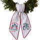 Personalized Embroidered American Flag Wreath Sash, Custom Monogram Door Sash, Monogram 4th of July Wreath Sash, American Flag Door Decor, 54x5 inches Sash