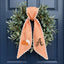 Fall Wreath Sash Bow Embroidered Initials, Personalized Monogram Wreath Sashes 54x5 in, Pumpkins Wreath Ribbon for Front Door, Garland Accessories, Autumn Farmhouse Door Wreath Decor