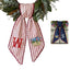 US Flag With Hydrangea Patriotic Wreath Sash 54x5 Inch, Wreath Sash for Front Door, Personalized Embroidered Monogram Sash, Independence Day Front Door Decor, America Flag with Bow Wreath Sashes