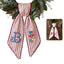 US Flag With Flowers Wreath Sash for Front Door, Patriotic Wreath Sash 54x5 Inch, Personalized Embroidered Monogram Sash, Independence Day Front Door Decor, America Flag with Bow Wreath Sashes
