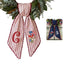 US Flag WithFlowers Patriotic Wreath Sash 54x5 Inch, Wreath Sash for Front Door, Personalized Embroidered Monogram Sash, Independence Day Front Door Decor, America Flag with Bow Wreath Sashes