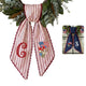 US Flag WithFlowers Patriotic Wreath Sash 54x5 Inch, Wreath Sash for Front Door, Personalized Embroidered Monogram Sash, Independence Day Front Door Decor, America Flag with Bow Wreath Sashes