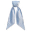 Blue Stripes Sash w/White Scalloped Edge