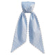 Blue Stripes Sash w/White Scalloped Edge