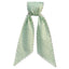 Green Stripes Sash w/White Scalloped Edge