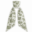 Green Toile Sash w/White Scalloped Edge