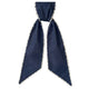 Navy Blue Sash w/White Scalloped Edge