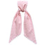 Pink Gingham Sash w/White Scalloped Edge