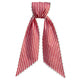 Red Stripes Sash w/White Scalloped Edge