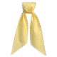 Yellow Stripes Sash w/White Scalloped Edge