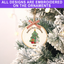 Personalized Embroidered Baby's First Christmas Ornament 2026 - Christmas Tree and Bunny - Image 4