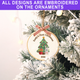 Personalized Embroidered Baby's First Christmas Ornament 2026 - Christmas Tree and Bunny - Image 4