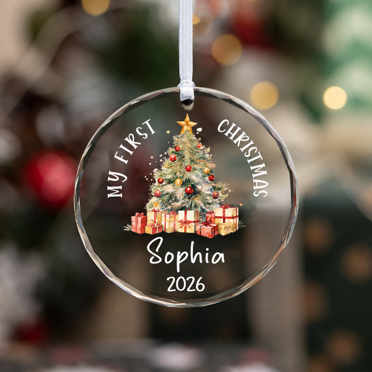 MeMate Baby's First Christmas Ornament 2026, Personalized Baby Ornaments with Name, Baby Ornament for Boys Girls, Christmas Baby Keepsakes for Newborn Infant Son Daughter - Updated image 1
