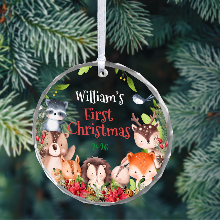 MeMate Baby's First Christmas Ornament 2026, Personalized Baby Ornaments with Name, Baby Ornament for Boys Girls, Christmas Baby Keepsakes for Newborn Infant Son Daughter - Updated image 1