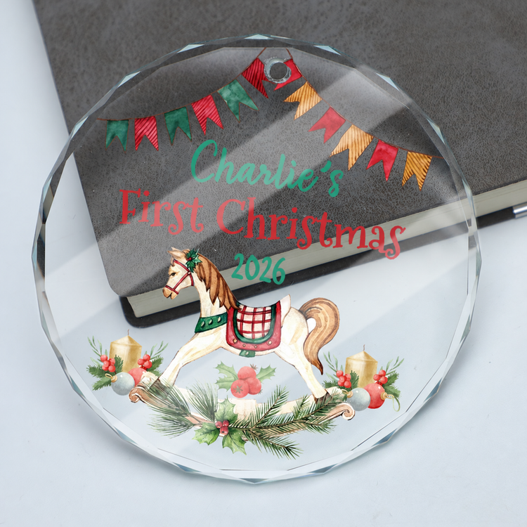 MeMate Baby's First Christmas Ornament 2026, Personalized Baby Ornaments with Name, Baby Ornament for Boys Girls, Christmas Baby Keepsakes for Newborn Infant Son Daughter - Updated image 1