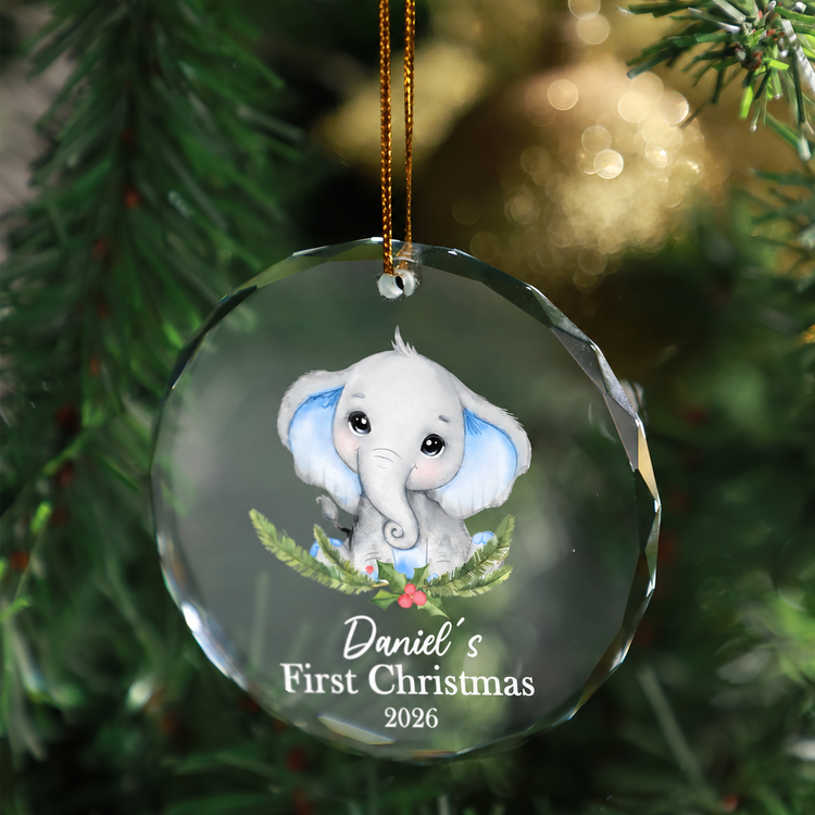 MeMate Baby's First Christmas Ornament 2026, Personalized Baby Ornaments with Name, Baby Ornament for Boys Girls, Christmas Baby Keepsakes for Newborn Infant Son Daughter - Updated image 1