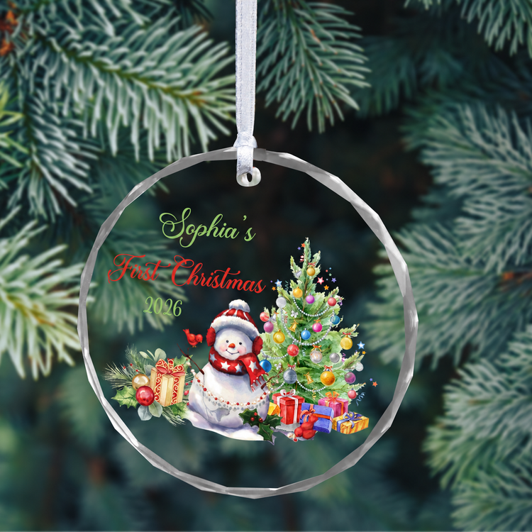 MeMate Baby's First Christmas Ornament 2026, Personalized Baby Ornaments with Name, Baby Ornament for Boys Girls, Christmas Baby Keepsakes for Newborn Infant Son Daughter - Updated image 1