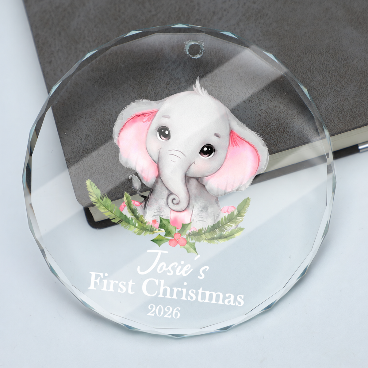 MeMate Baby's First Christmas Ornament 2026, Personalized Baby Ornaments with Name, Baby Ornament for Girls, Christmas Baby Keepsakes for Newborn Infant Son Daughter - Updated image 5
