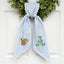 Daisy Wreath Sash for Front Door, Embroidered Flowers Wreath Sash 54x5 Inch, Personalized Initial Monogram Sash Front Door Decor, Bow Ribbon Wreath Sashes