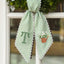 Daisy Wreath Sash for Front Door, Embroidered Flowers Wreath Sash 54x5 Inch, Personalized Initial Monogram Sash Front Door Decor, Bow Ribbon Wreath Sashes