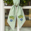 Summer Wreath Sash for Front Door with Lemon, Personalized Initial Name Wreath Sash, Monogramed Embroidered Ribbon with Adjustable Bow Knot Farmhouse Door Wreath Decor, Gift for Family Friends