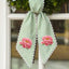 Peony Wreath Sash for Front Door, Flowers Wreath Sash 54x5 Inch, Personalized Initial Monogram Sash, Peony Front Door Decor, Embroidered Bow Wreath Sashes