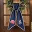 Peony Wreath Sash for Front Door, Flowers Wreath Sash 54x5 Inch, Personalized Initial Monogram Sash, Peony Front Door Decor, Embroidered Bow Wreath Sashes