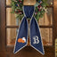 Fall Wreath Sash Bow Embroidered Initials, Personalized Monogram Wreath Sashes 54x5 in, Pumpkins Wreath Ribbon for Front Door, Garland Accessories, Autumn Farmhouse Door Wreath Decor
