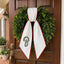 Fall Wreath Sash Bow Embroidered Initials, Personalized Monogram Wreath Sashes 54x5 in, Pumpkins Wreath Ribbon for Front Door, Garland Accessories, Autumn Farmhouse Door Wreath Decor