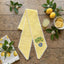 Summer Wreath Sash for Front Door with Lemon, Personalized Initial Name Wreath Sash, Monogramed Embroidered Ribbon with Adjustable Bow Knot Farmhouse Door Wreath Decor, Gift for Family Friends