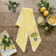 Summer Wreath Sash for Front Door with Lemon, Personalized Initial Name Wreath Sash, Monogramed Embroidered Ribbon with Adjustable Bow Knot Farmhouse Door Wreath Decor, Gift for Family Friends