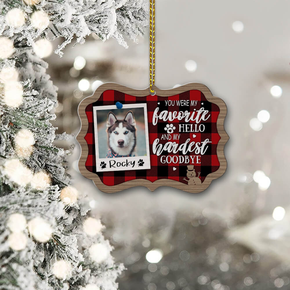 My Hardest Goodbye Ornament