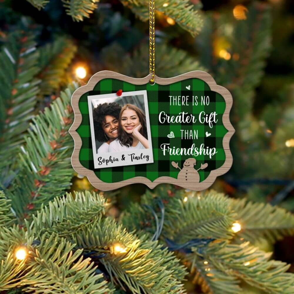 There Is No Greater Gift Than Friendship Aluminium Benelux Ornament