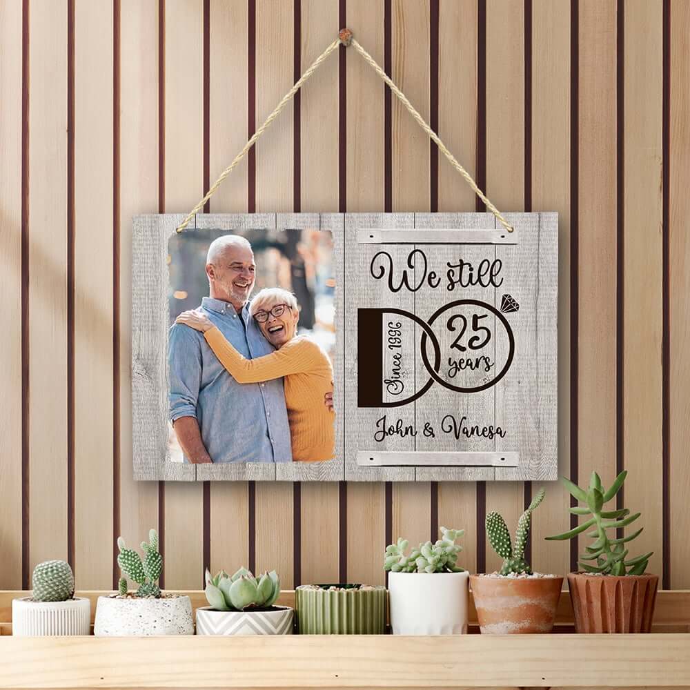 Old Couple Annoying Each Other Personalized Wooden Pallet Sign