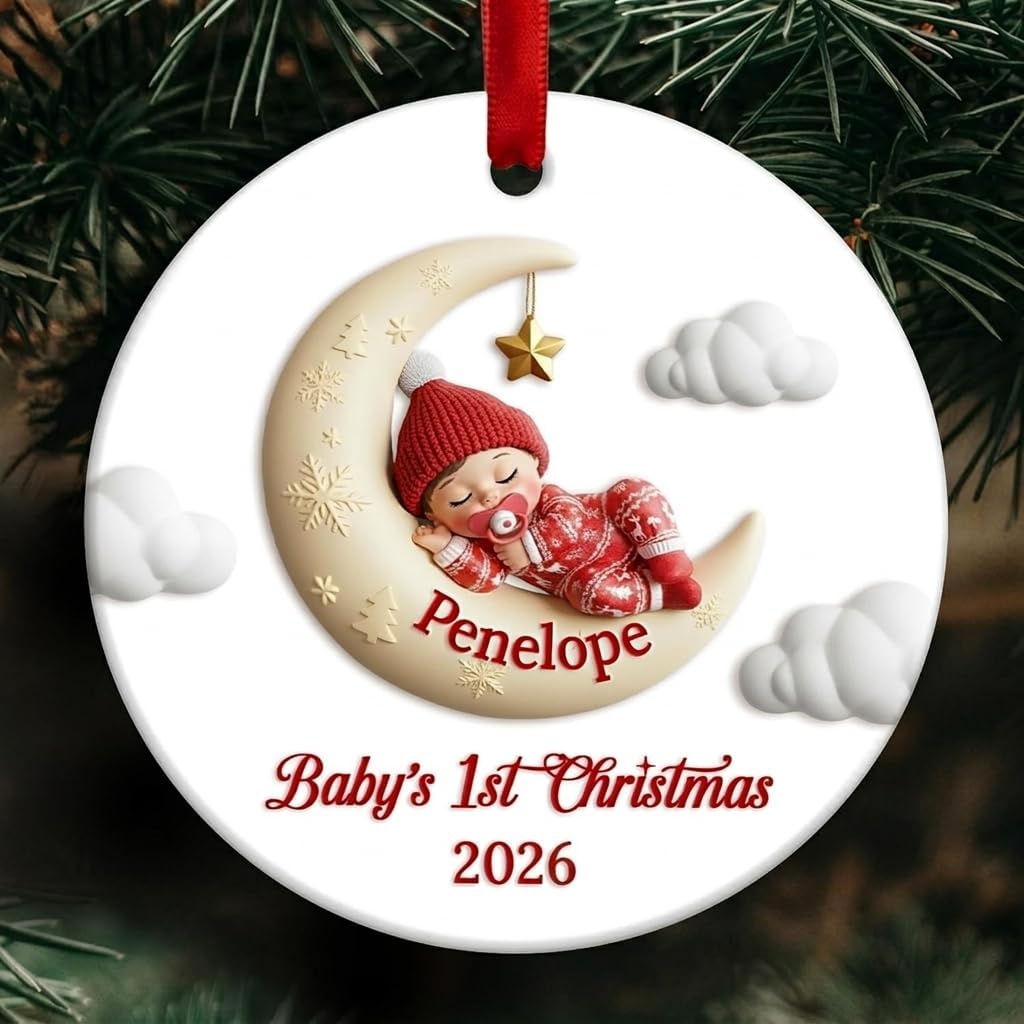 Personalized Christmas Ornament – Baby01 – image 1